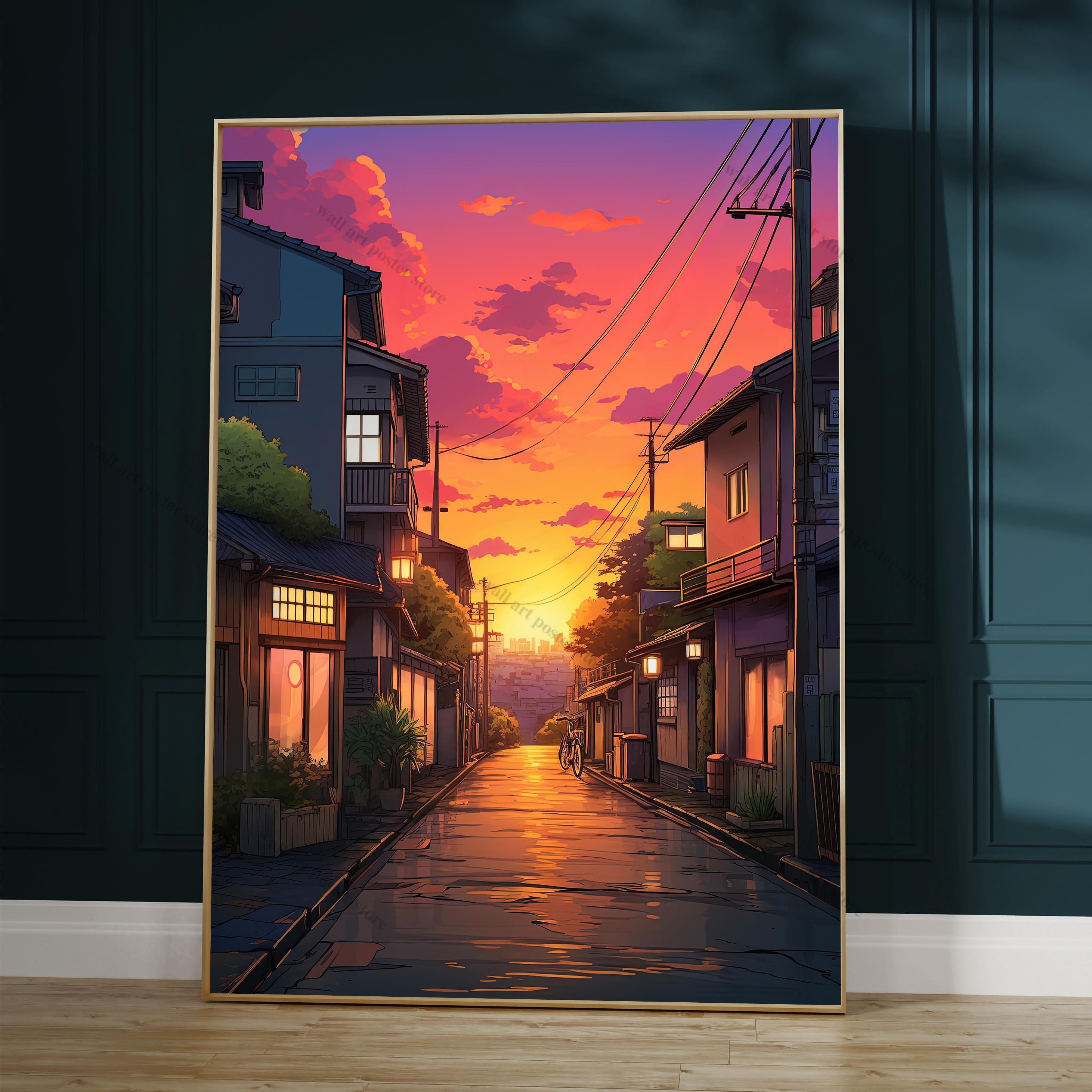 Rainy Tokyo Japanese Woodblock - Japanese Lifestyle Anime ulasan dan harga