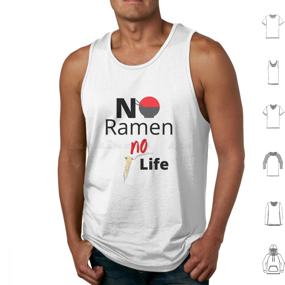 No Ramen No Life Tank Tops Ves - Japanese Lifestyle And Food ulasan dan harga