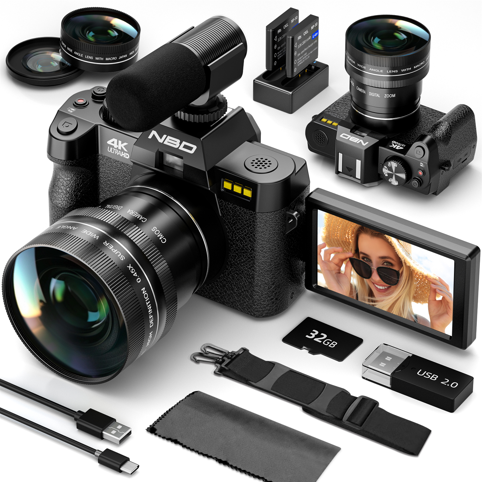 NBD 48MP 4K Digital Camera S10 - Japanese Lifestyle App ulasan dan harga