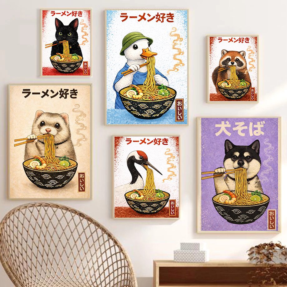 Funny Japanese Food Posters Cu - Japanese Lifestyle And Food ulasan dan harga