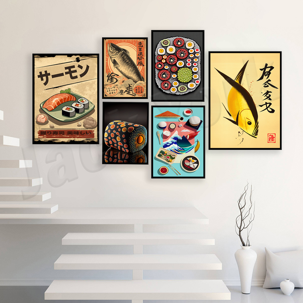 Vintage style Japanese sushi p - Japanese Lifestyle And Food ulasan dan harga