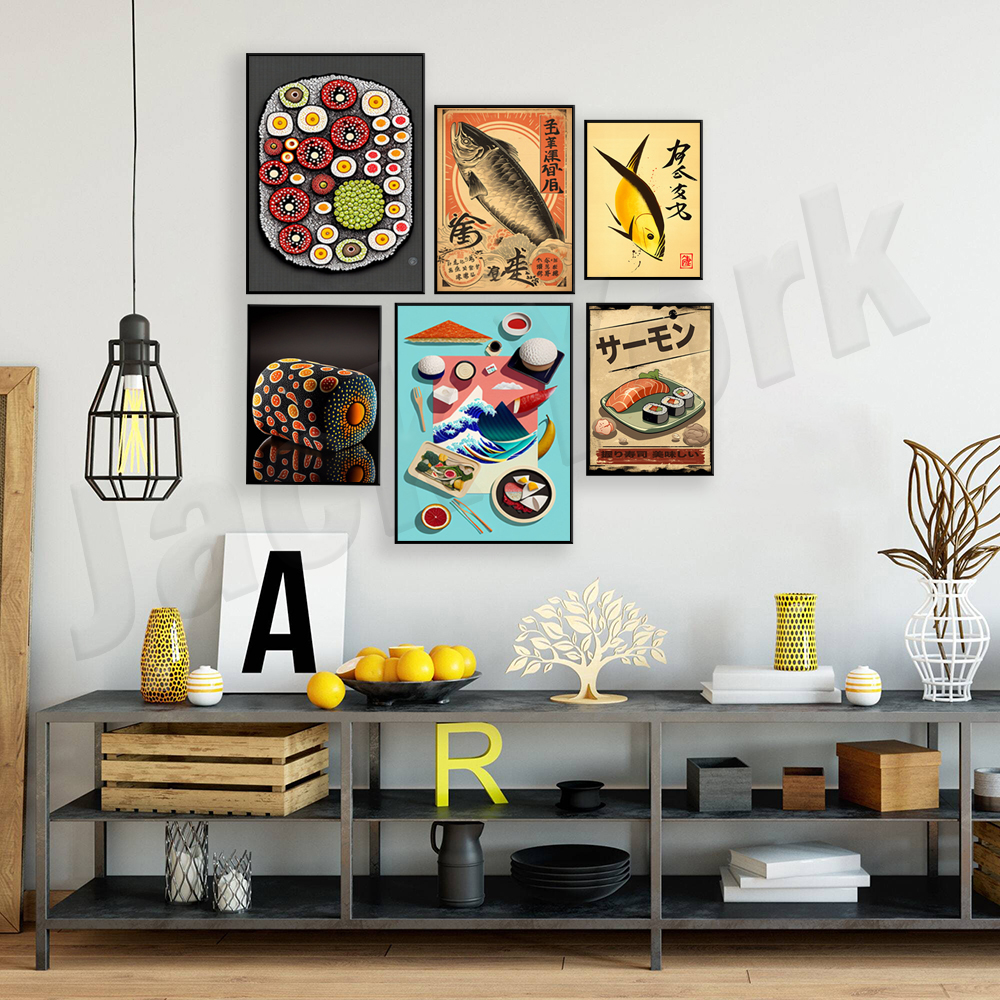 Vintage style Japanese sushi p - Japanese Lifestyle And Food ulasan dan harga