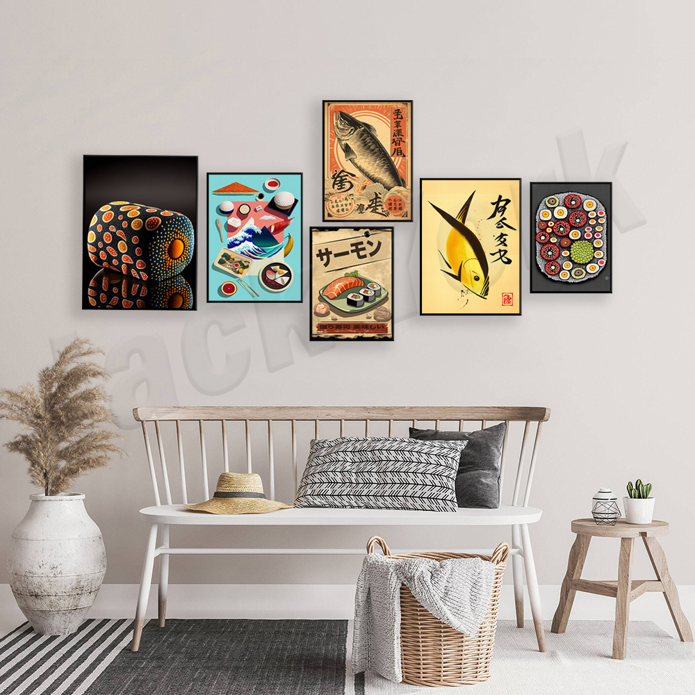 Vintage style Japanese sushi p - Japanese Lifestyle And Food ulasan dan harga