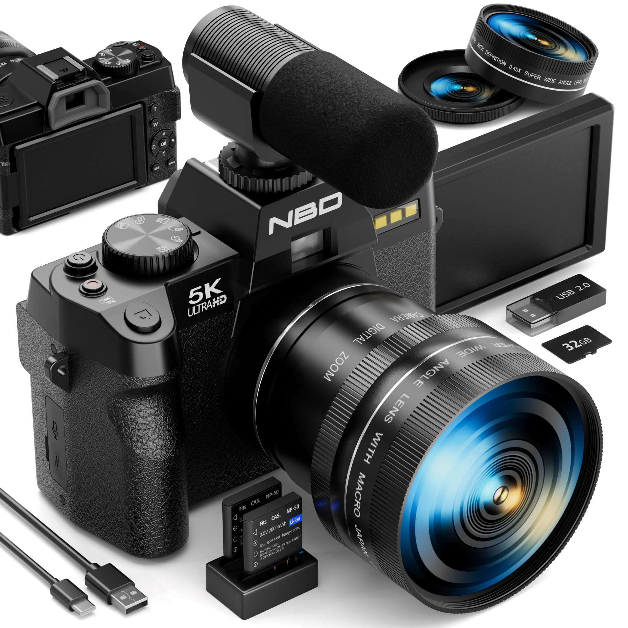 NBD 5K 48MP Digital Cameras fo - Japanese Lifestyle App ulasan dan harga