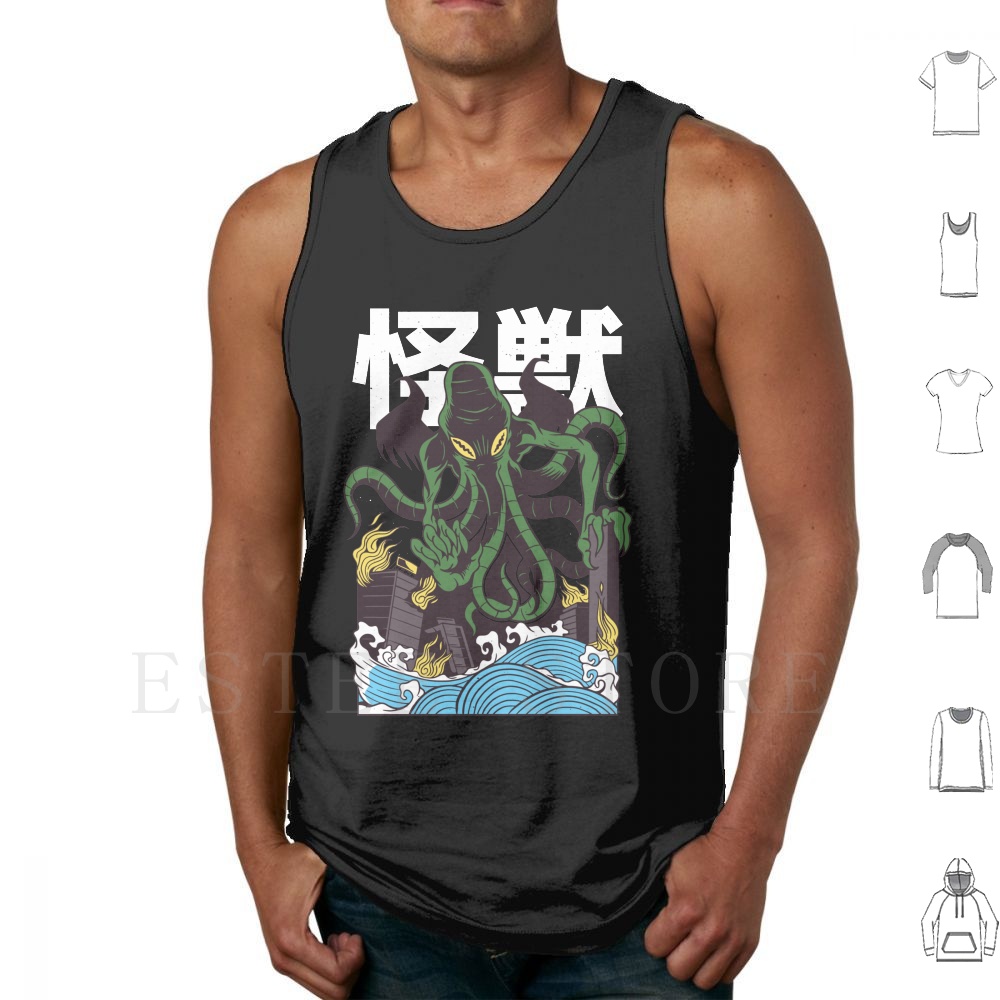 Japanese Cthulhu Tank Tops Ves - Japanese Daily Lifestyle ulasan dan harga
