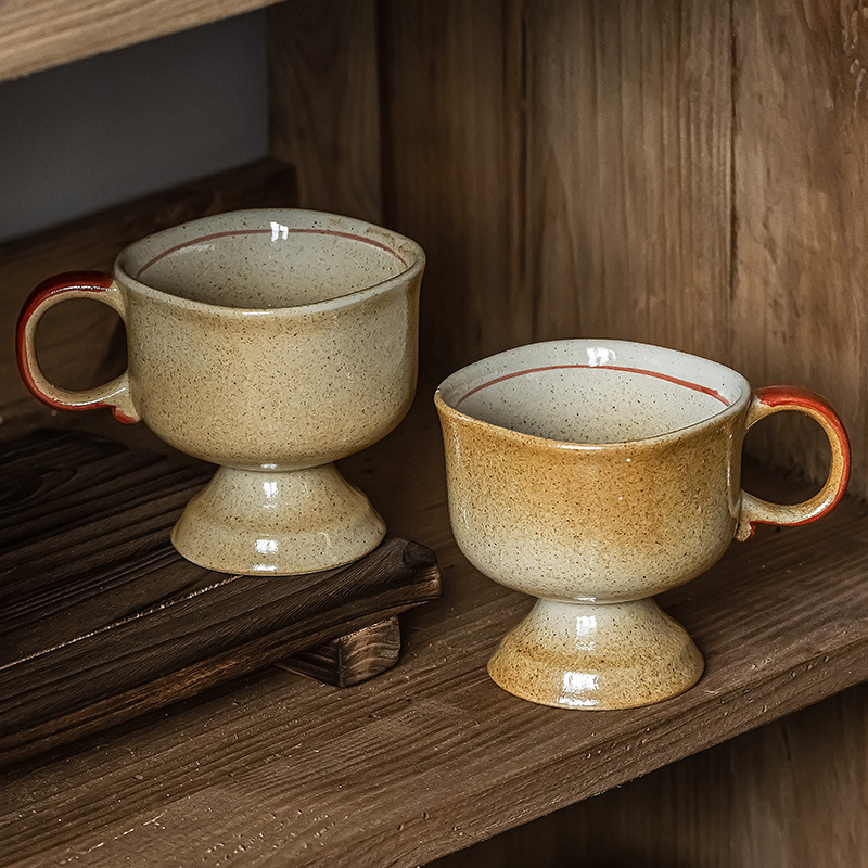 Retro Style Ceramic Cups Coffe - Japanese Daily Lifestyle ulasan dan harga